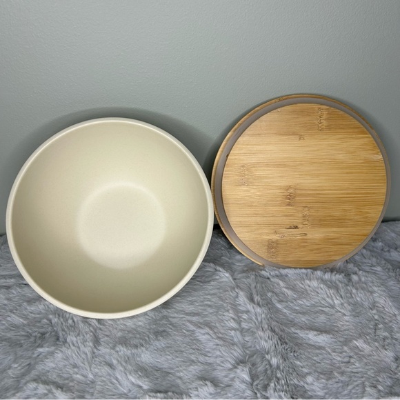 Naturally by Danny SEO Tight Seal Food Storage Bowl Decorative Floral Bamboo Lid - Picture 5 of 8